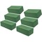 6 Pack Floral Foam Blocks - Wet Foam Bricks for Florists, Crafts, Fresh Flower Arrangements (9 x 4 x 3 In, Green)